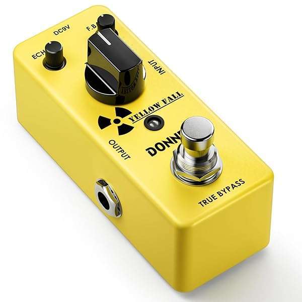 Donner Yellow Fall Analog Delay Pedal for Electric Guitar | True Bypass Mini Effect for Pedal Boards - Image 3