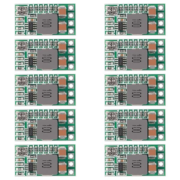 Dorhea 10PCS 5V Regulator Module Adjustable DC Voltage Reducer Step Down Buck Converter Power Supply Transformer Module