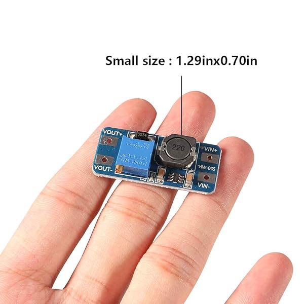 Buy Dorhea MT3608 DC-DC Boost Converter Module 2A - Adjustable 2-24V to 5-28V (Pack of 10) for Efficient Power Regulation - Image 5