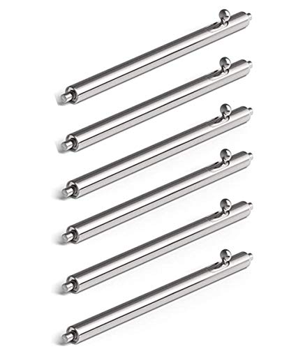 E ECSEM E ECSEM 22mm Quick Release Spring Bar Pins for Fossil Gen 5 Watchbands 6 Pack Stainless Steel Strap Link Pins