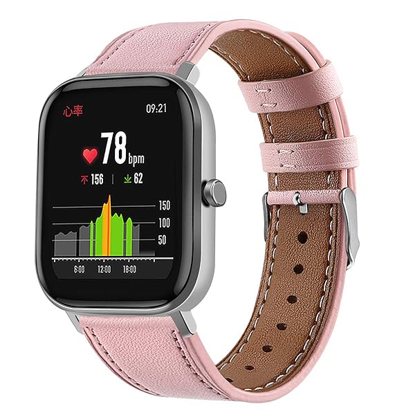E ECSEM E ECSEM Floral Printed Leather Replacement Wrist Strap for iTouch Air 3 and Sport Bands for Women Men 40mm Pink