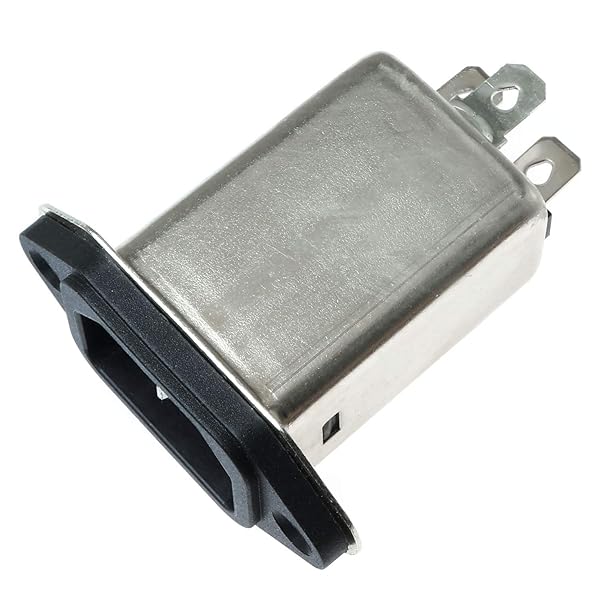 E-Outstanding 250V 10A IEC 320 C14 Male Plug Black PCB Panel Power Socket Connector EMI Filter - Image 5