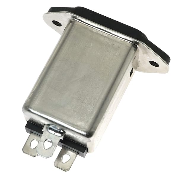 E-Outstanding 250V 10A IEC 320 C14 Male Plug Black PCB Panel Power Socket Connector EMI Filter - Image 6