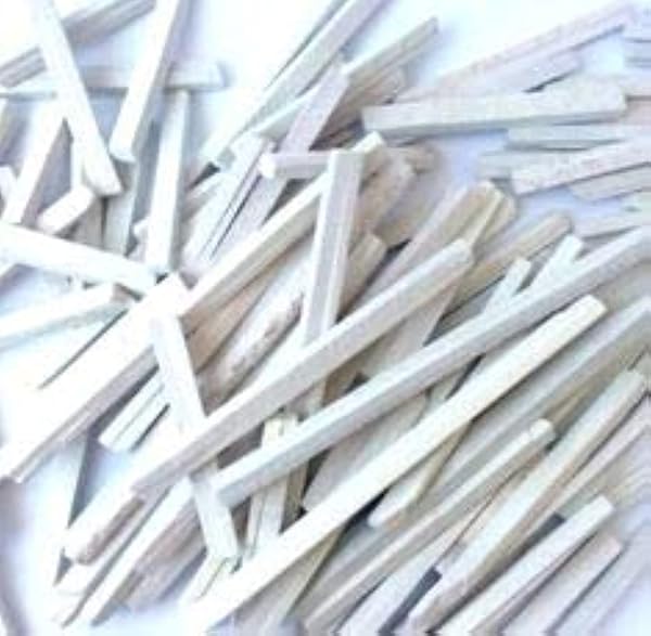 Earth Natural 50 Pcs White Slate Pencils Made from Natural Stone for Creative Projects