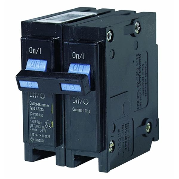 Buy EATON BR215 Double Pole Circuit Breaker 15-Amp 120/240V - Reliable & Interchangeable, Pack of 1 - Image 2
