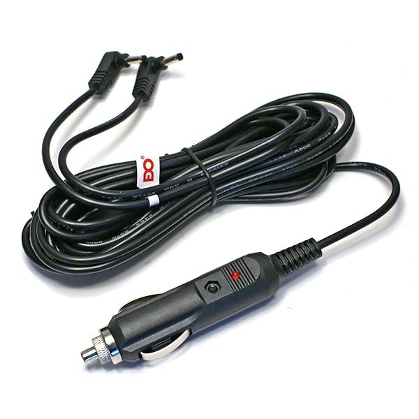 EDO Tech 11' Car Charger for Philips Dual Screen DVD Players - Compatible with Pet9402/37, Pd7012/37 & More - Image 2