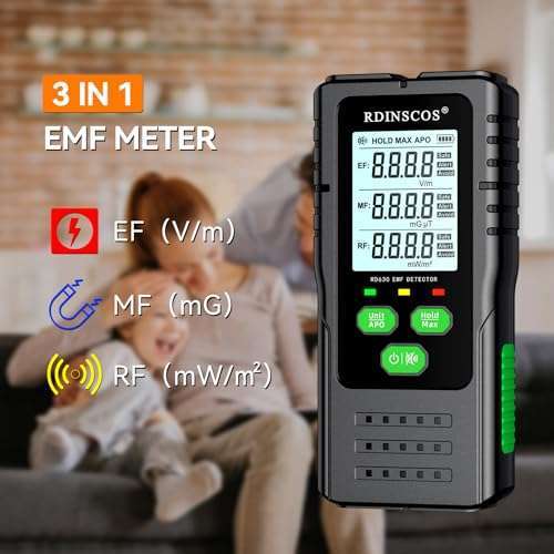 Top EMF Detector: Measure 5G, WiFi & More - Ultimate Electromagnetic Radiation Meter for Home & Ghost Hunting - Image 4