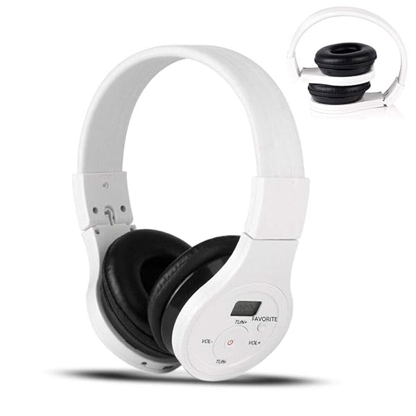 EXMAX Wireless Over Ear Bluetooth Headphones with Noise Cancellation and AUX Cable for Music and Travel