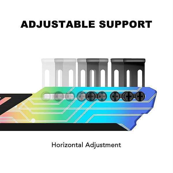 EZDIY-FAB RGB GPU Holder: 5V 3-Pin Support for Graphics Card Sag - Colorful Bracket & Holster - Image 7