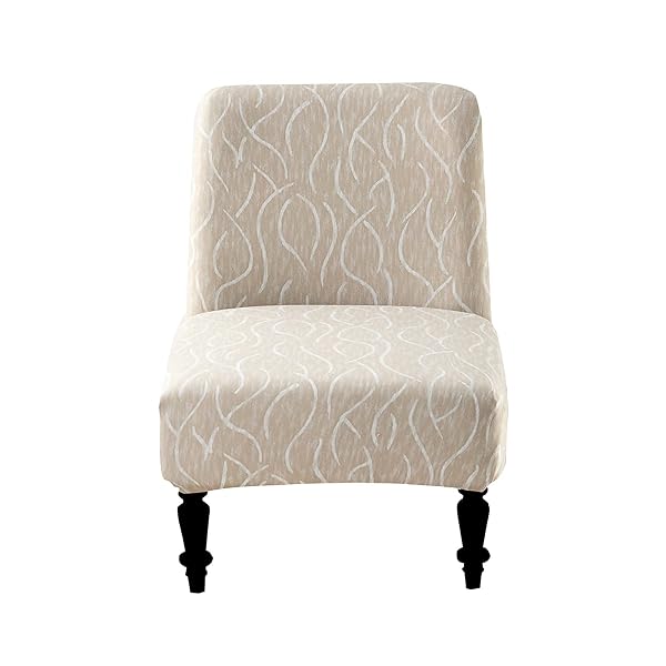 Eco-Ancheng Eco-Friendly Removable Armless Chair Slipcover - Washable Accent Covers for Living & Dining Rooms