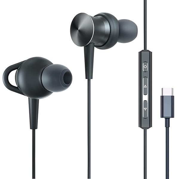 Ecoker Top Ecoker USB-C Headphones & Earbuds for iPhone 15 Pro, Samsung Galaxy, Google Pixel - Premium Sound & Microphone