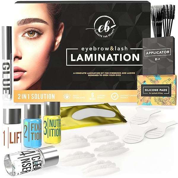 Elevate the Beauty Elevate Beauty: 2-in-1 Eyebrow & Lash Lamination Kit for Salon-Quality Results at Home