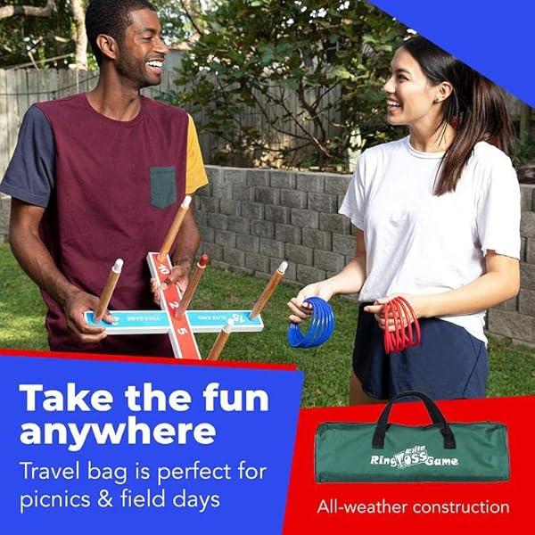 Elite Sportz Ring Toss Game: Fun Indoor & Outdoor Activity for Kids & Adults - Easy Setup & Compact for Family Fun! - Image 7