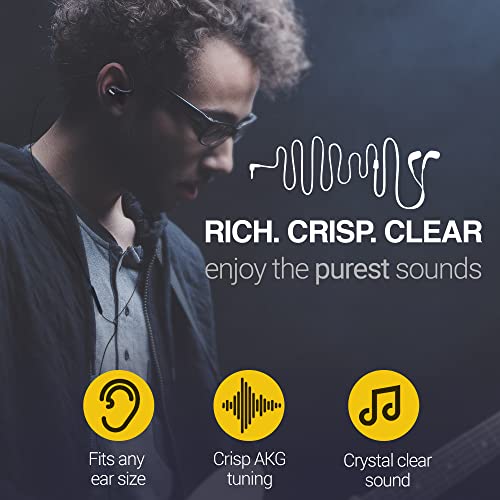 ElloGear Type C Earbuds for Samsung Galaxy A53, S21, S22 Ultra - AKG Design, Braided Cable, Microphone & Volume Control - Image 4