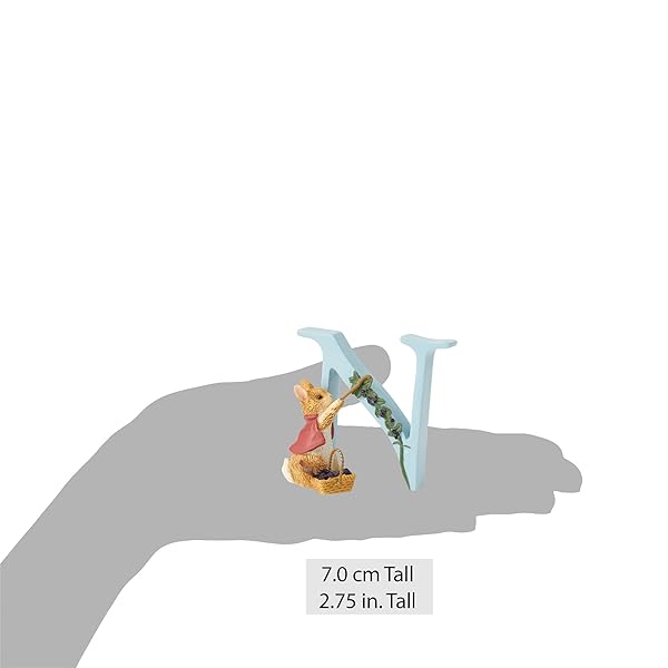 Enesco Beatrix Potter Letter N Flopsy Figurine - 2.68 Inch Multicolor Collectible - Image 8