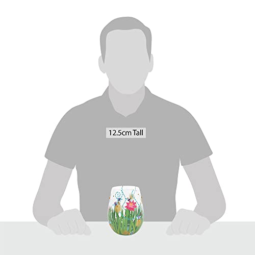 Enesco Lolita Firefly Hand-Painted Stemless Wine Glass - Artisan Multicolor Design - Image 5