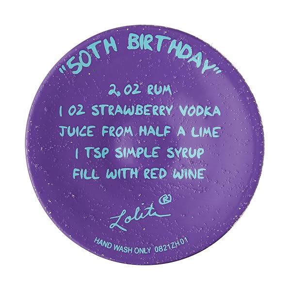 Enesco Lolita 50th Birthday Hand-Painted Wine Glass - Artisan Multicolor Gift for Celebrations - Image 9