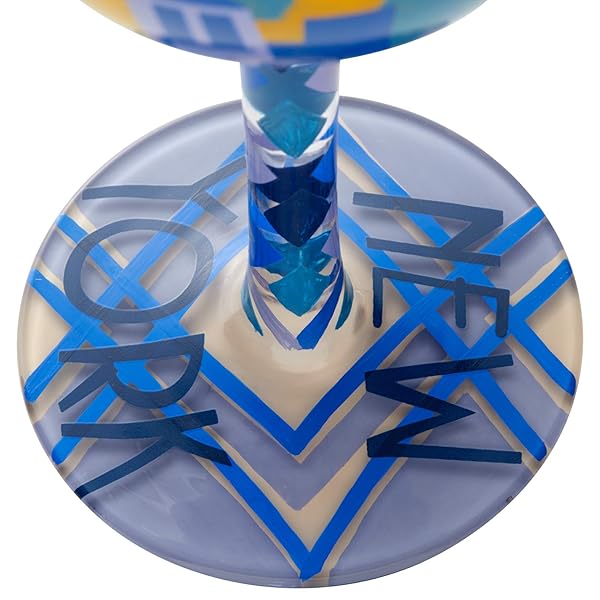 Enesco Lolita New York Nights Hand-Painted Wine Glass - Artisan Multicolor Design, Perfect Gift! - Image 7