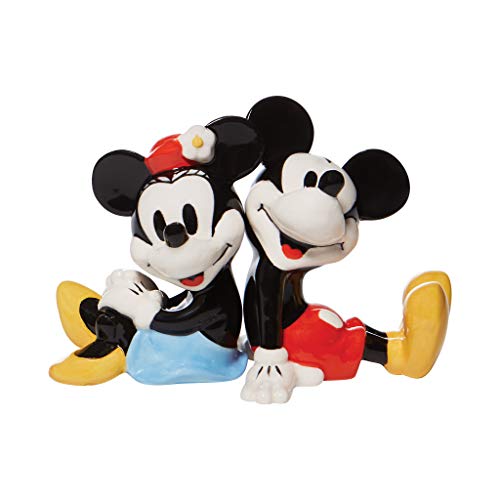 Enesco Enesco Disney Mickey & Minnie Mouse Salt and Pepper Shaker Set - 3.5 Inch Ceramic Collectible