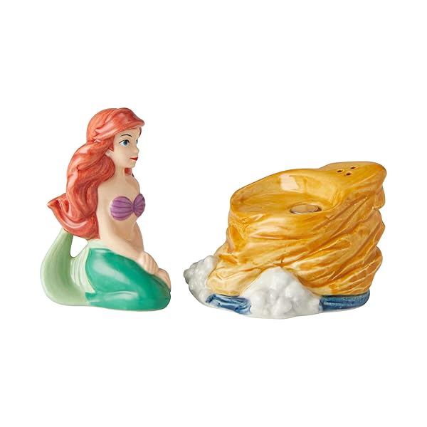 Enesco Disney Little Mermaid Ariel Salt and Pepper Shakers - 3.85 Inch Ceramic Set - Image 5