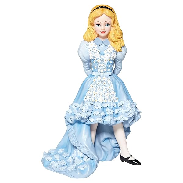 Enesco Disney Alice in Wonderland Couture de Force Figurine - 7.09 Inch Blue Dress Collectible
