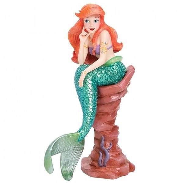 Enesco Disney Ariel Figurine - 7.8 Inch Couture de Force Little Mermaid Collectible (Model 6005685)