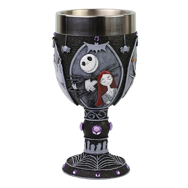 Enesco Disney Nightmare Before Christmas Chalice Figurine - 7.09 Inch Decorative Collectible