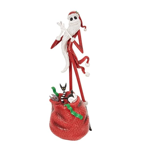 Enesco Disney Showcase Santa Jack Skellington Figurine - 8.5 Inch Nightmare Before Christmas Collectible
