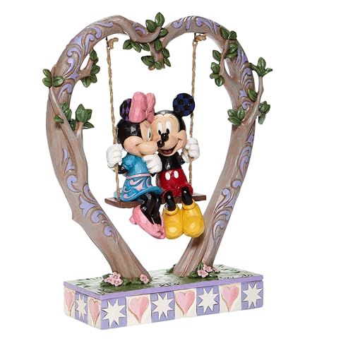 Enesco Disney Traditions Jim Shore Mickey & Minnie Mouse Heart Swing Figurine - 9 Inch Multicolor Collectible - Image 6