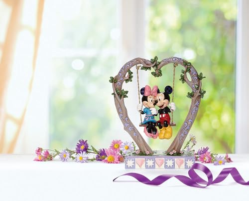 Enesco Disney Traditions Jim Shore Mickey & Minnie Mouse Heart Swing Figurine - 9 Inch Multicolor Collectible - Image 8