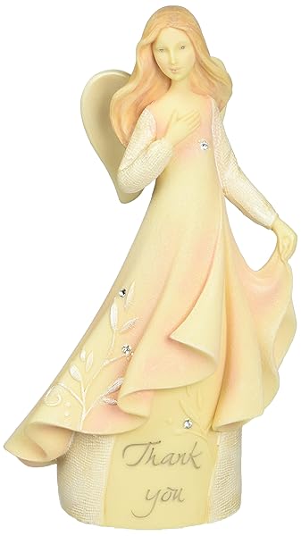 Enesco Enesco Foundations Thank You Mini Angel Figurine - 4.25-Inch Collectible Gift