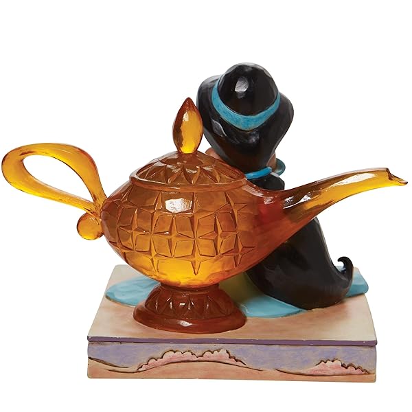 Enesco Jim Shore Disney Traditions Aladdin & Jasmine Figurine with Genie Lamp - 5.25 Inch Multicolor Collectible - Image 5