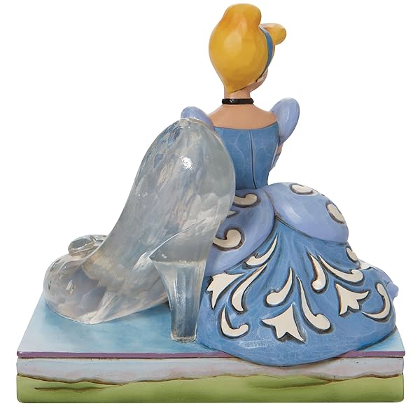 Enesco Jim Shore Disney Cinderella Figurine with Glass Slipper - 5.39 Inch Multicolor Collectible - Image 4