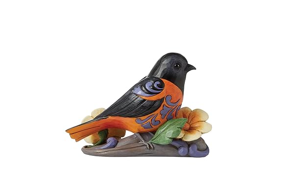 Enesco Jim Shore Baltimore Oriole Bird Figurine - 4.25 Inch Multicolor Collectible
