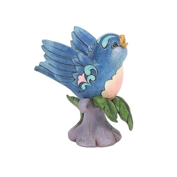 Enesco Jim Shore Bluebird Figurine - 5.25 Inch Heartwood Creek Collectible, Multicolor Decor - Image 4