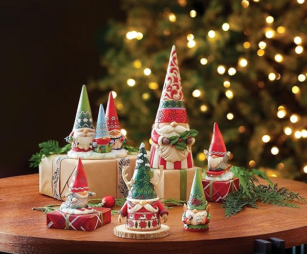 Enesco Jim Shore Heartwood Creek Christmas Gnome Family Figurine - 6.5 Inch Multicolor Collectible - Image 6