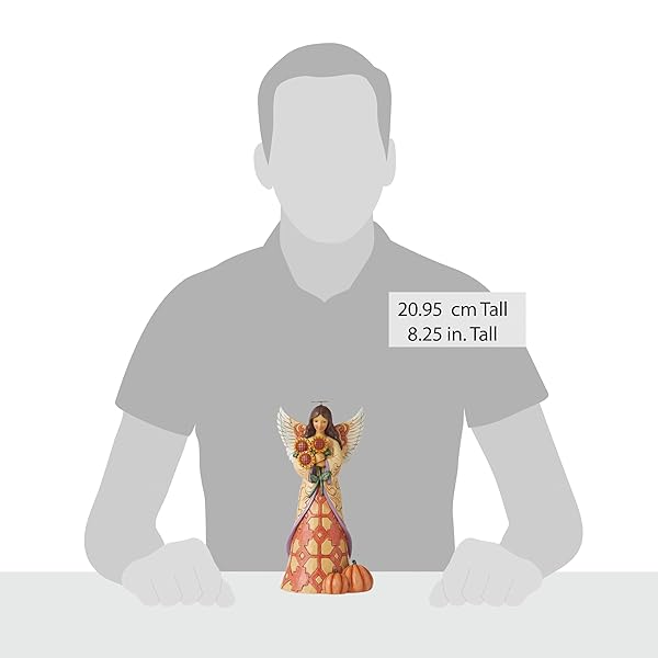 Enesco Jim Shore Fall Harvest Angel Figurine - 8.25 Inch Sunflower Design | Heartwood Creek Collectible - Image 6