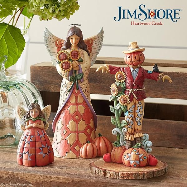 Enesco Jim Shore Fall Harvest Angel Figurine - 8.25 Inch Sunflower Design | Heartwood Creek Collectible - Image 9