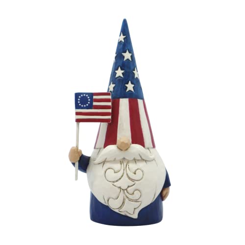 Enesco Jim Shore Patriotic Gnome Figurine - 5.5 Inch Heartwood Creek Collectible