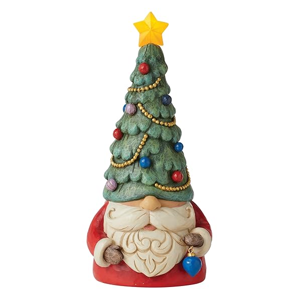 Enesco Jim Shore Heartwood Creek Lighted Christmas Tree Gnome Figurine - 9.25 Inch Multicolor Decor - Image 2