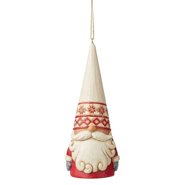 Enesco Enesco Jim Shore Nordic Noel Gnome Ornament - 4.72 Inch Multicolor Christmas Decor