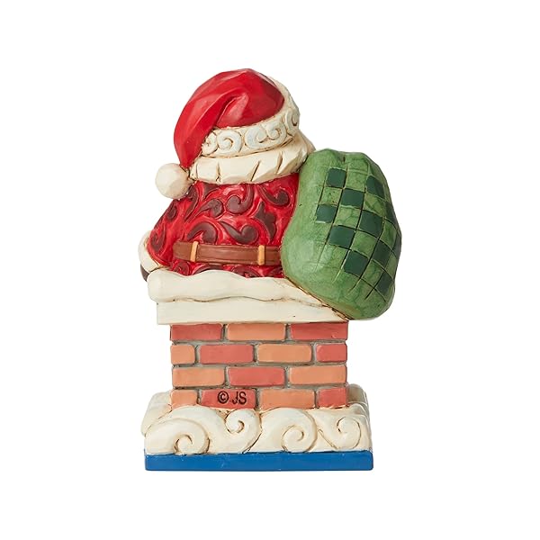 Enesco Jim Shore Santa in Chimney Miniature Figurine - 3.875 Inch Multicolor Collectible - Image 5