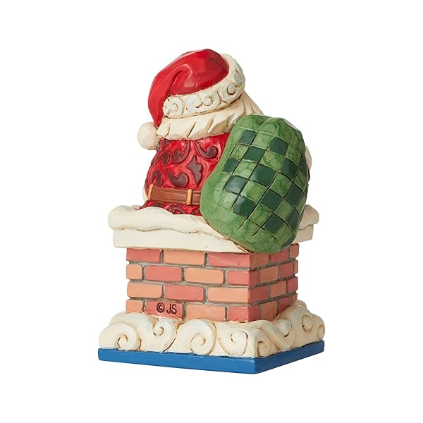 Enesco Jim Shore Santa in Chimney Miniature Figurine - 3.875 Inch Multicolor Collectible - Image 6
