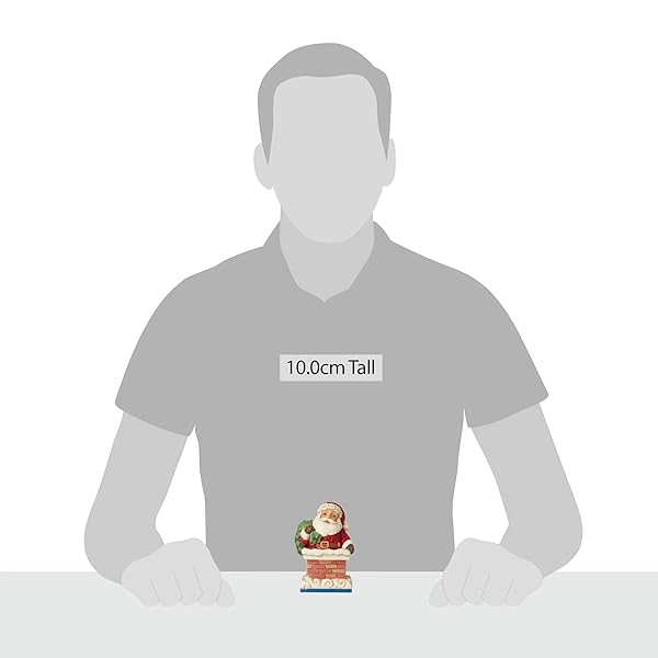 Enesco Jim Shore Santa in Chimney Miniature Figurine - 3.875 Inch Multicolor Collectible - Image 7