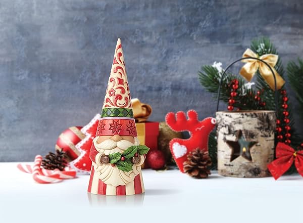 Enesco Jim Shore Heartwood Creek Tall Gnome Figurine - 10.83 Inch Multicolor Holiday Decor - Image 6