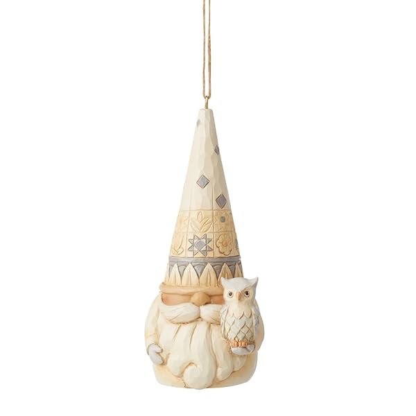 Enesco Jim Shore Heartwood Creek Gnome with Owl Ornament - 4.5 Inch Multicolor Decor - Image 3