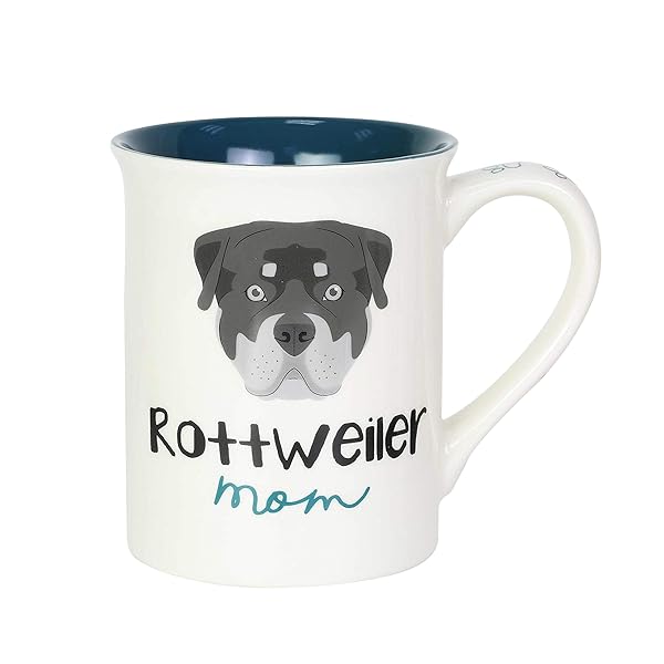 Enesco Enesco Our Name is Mud Rottweiler Dog Mom Coffee Mug - 16oz Multicolor Gift for Dog Lovers