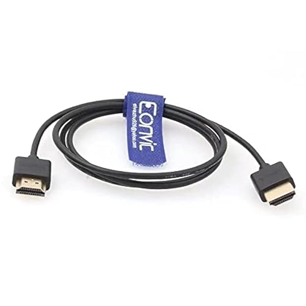 EONVIC High Speed 2.0 HDMI Thin Flexible Cable for Z-CAM F6 Atomos Ninja V Portkeys BM5 Monitor