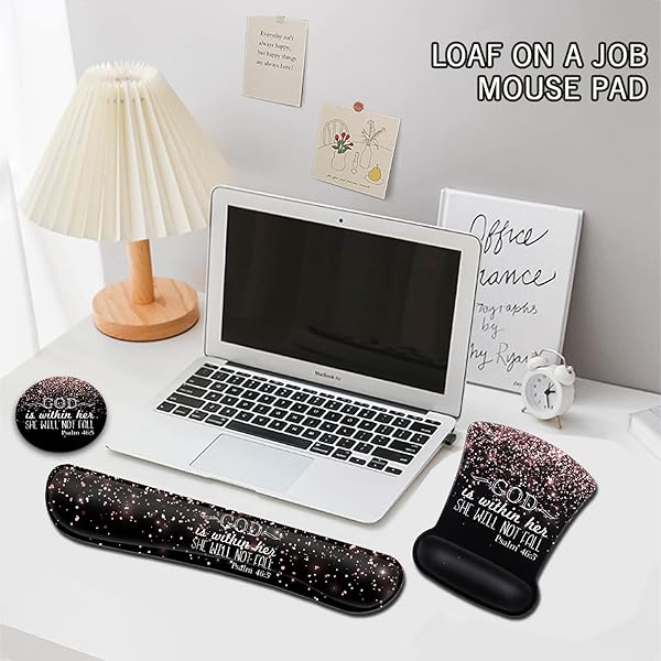 Ergonomic Gel Mouse Pad with Wrist Support, Memory Foam Keyboard Wrist Rest,Non-Slip PU Base for Home Office Working Studying Easy Typing and Pain - Image 7