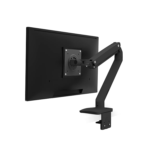 "Ergotron MXV Single Monitor Arm - VESA Desk Mount for 34" Monitors (7-20 lbs) - Matte Black"